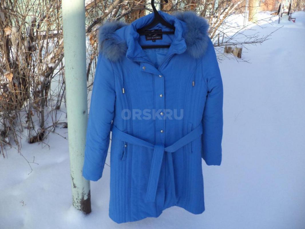 Куртка пуховик для девушки 44, 46р. с капюшоном 3000р. - Орск