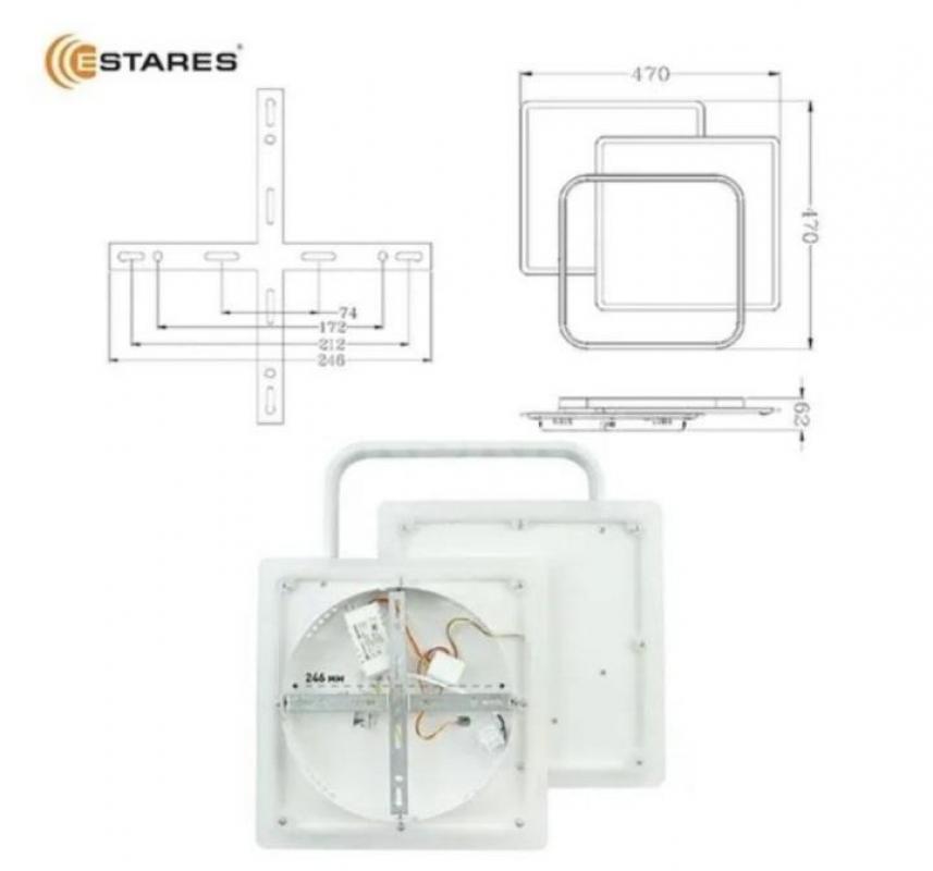 ESTARES Люстра потолочная, LED, 81 Вт

Светодиодный светильник(люстра), управляемая со стационарного - Орск