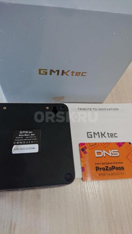 Мини ПК GMKtec NucBox М2 5Ggz 16GBt 500GBt на процессоре Intel Core i7-11390H 4 ядра 8 потоков, техп - Орск