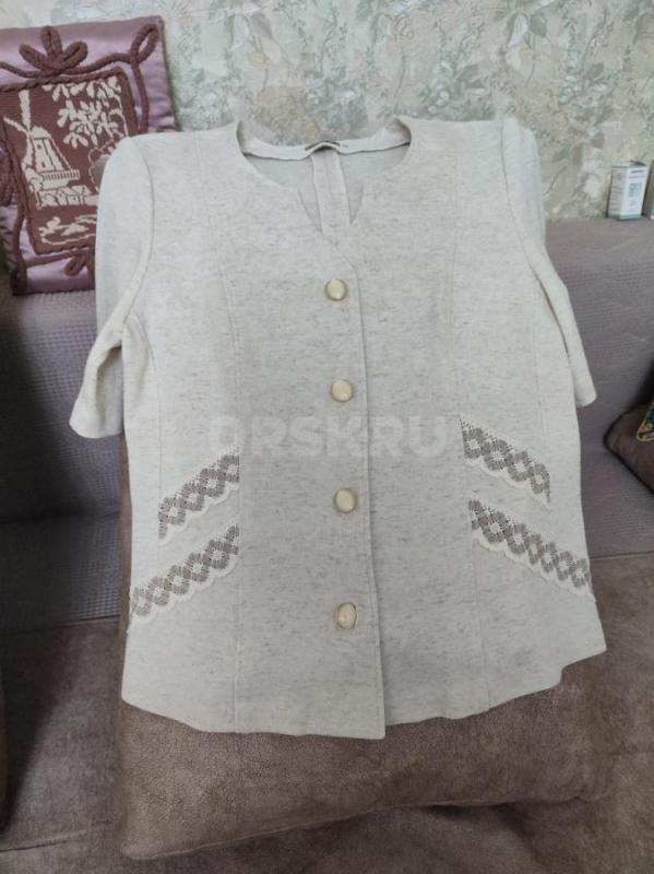 Костюм женский трикотажный, состав хлопок+ лён, размер 50-52, производство Беларусь. - Орск