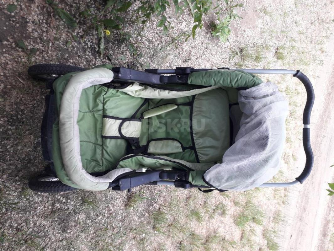 Коляска трансформер с недочётами: нет одного колеса, целостность камер не проверялось, погнут элемен - Орск