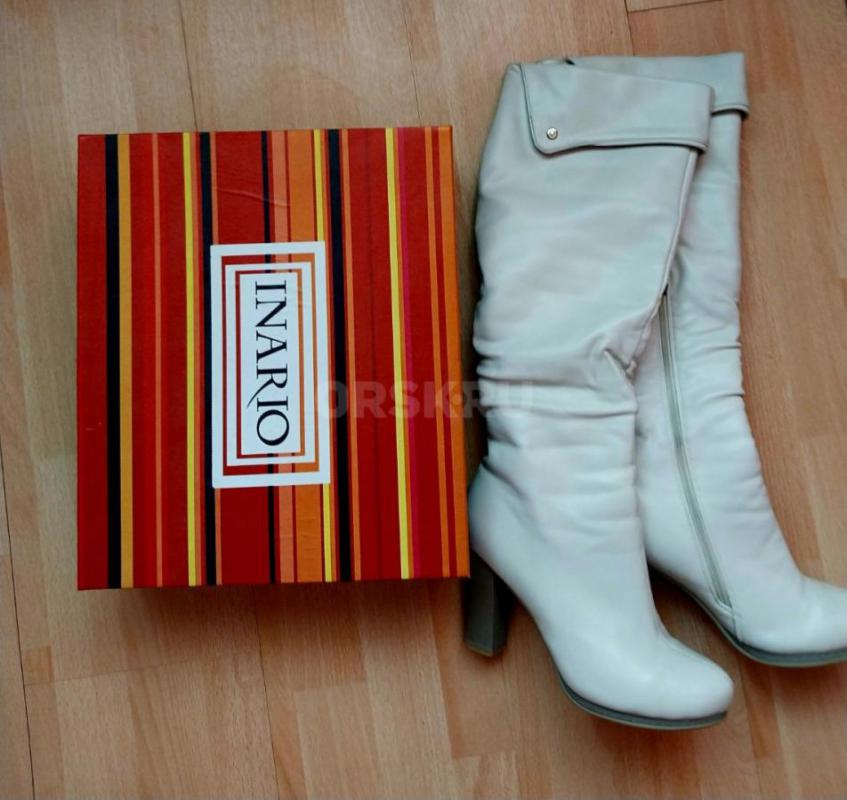 Сапоги осенние белые за 3500 руб.!!! - Орск