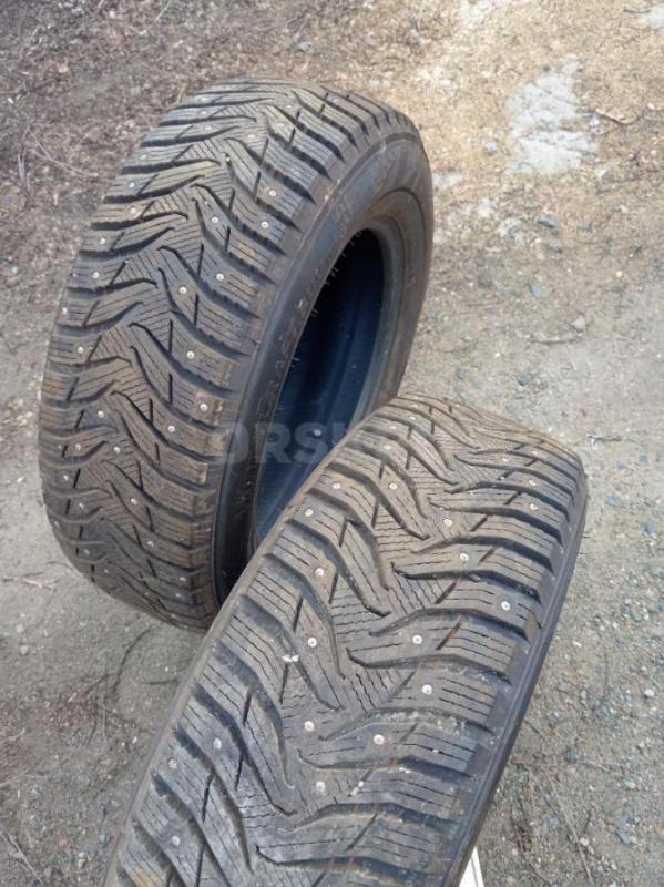 225 65 r17  KUMXO, Корея, шины зимний шипованые, 2шт, состоянии новых, без грыж  и порезов,  все шип - Орск