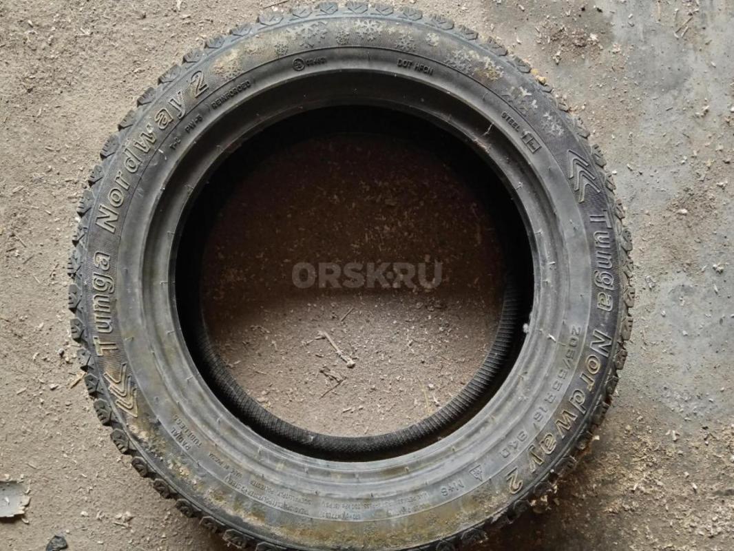 205 55 r16 , 1 шина  зимняя шипованая  почти новая   тунга. - Орск