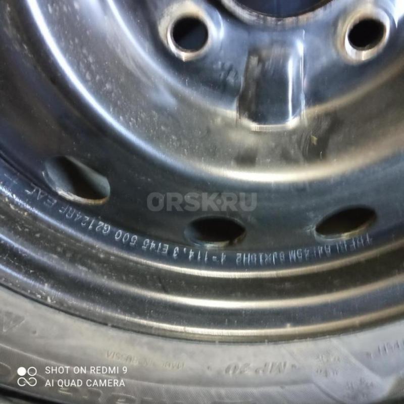 Зимняя шипованная резина 185/65/15 с дисками на ниссан альмера матадор - Орск