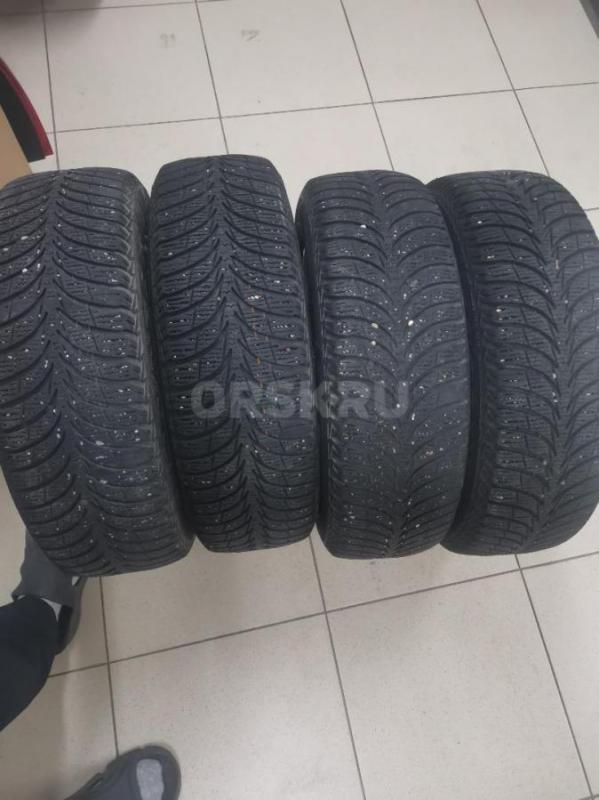 Продам колёса в сборе на литых дисках 5.5jx15, 4х100, ЦО 60.1, ет50, диски в идеальном состоянии, ре - Орск