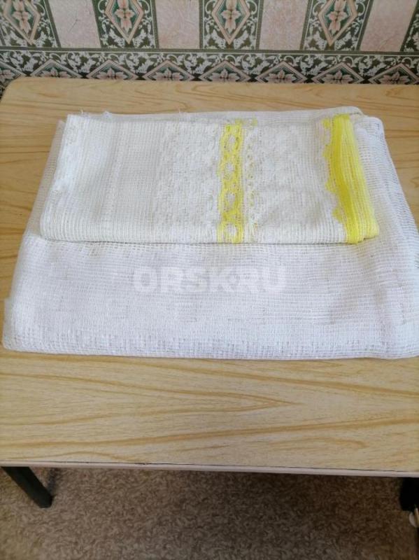 Ткани разные: х/б - ситец, сатин, фланель, полотенечная вафельная, наперник, шёлк, трикотаж чёрный, - Орск