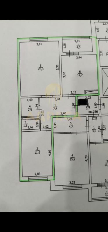 Продается двухкомнатная квартира в ЖК "Фаренгейт", с общей площадью 56,5 кв. - Оренбург