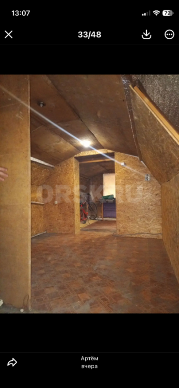 Дом на участке за п Звёздный 8 соток СНТ ОСТОР 13 С от центрального въезда 2 участок номер участка 1 - Орск