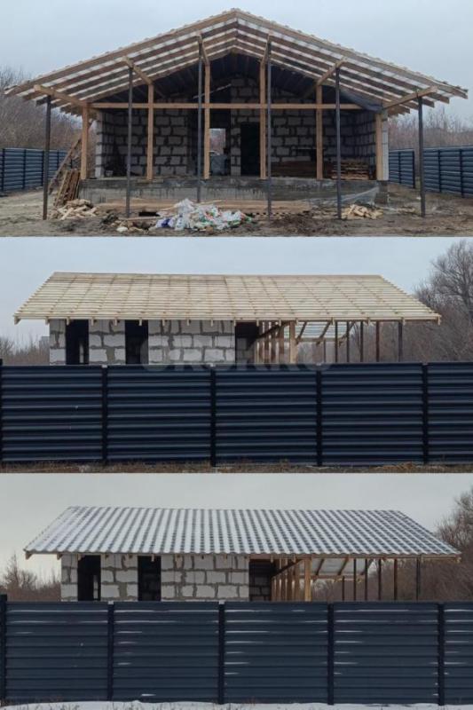 Строительство крыш, кровельные работы, установка водостока и снегазадержателей, 
Заборы из профлист - Орск