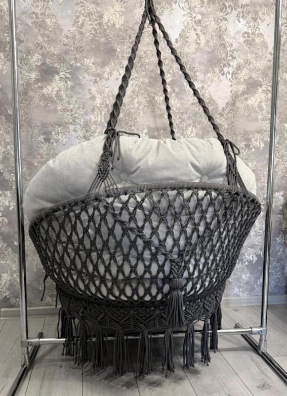 Подвесное кресло-качель для дома и дачи / Макраме / Уют

Продается универсальное подвесное кресло - Орск