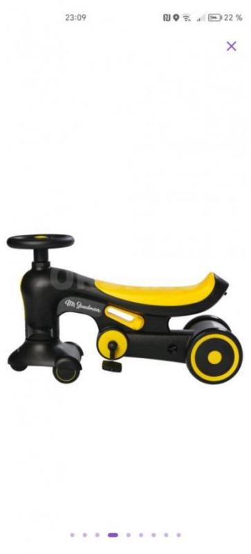 Детский велосипед 4в1 - это многофункциональная машинка каталка для детей из сверхпрочного и безопас - Орск