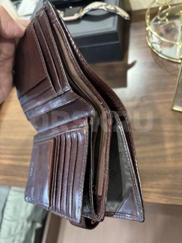 Лопатник мужской, б/у, кожа, отл сост - Орск