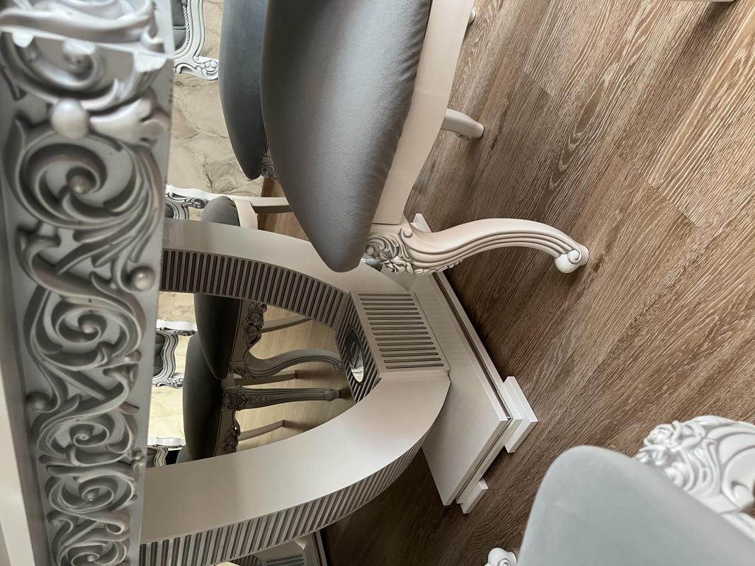 Продам стол со стульями состояние новое 3 м ширина 1 м (стулья 10 штук) раздвижной можно 2 м - Новотроицк