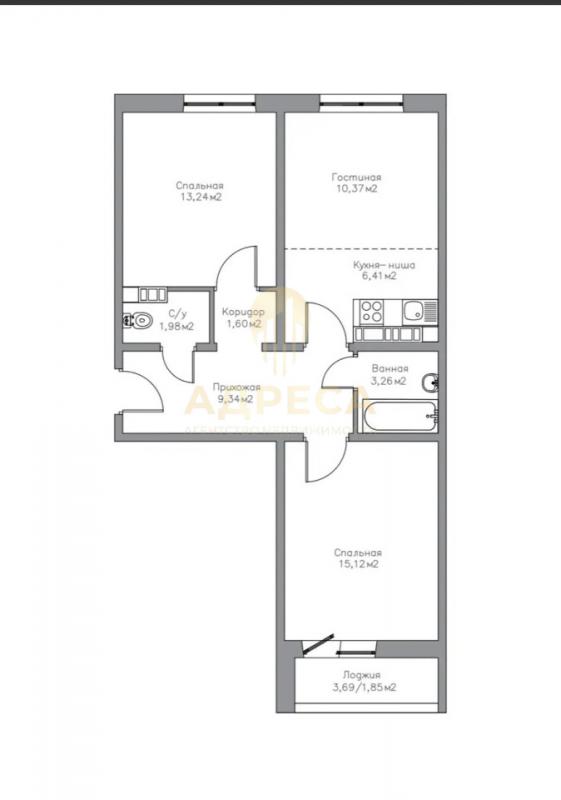 Продается двухкомнатная квартира, в новом ЖК Притяжение.. - Оренбург