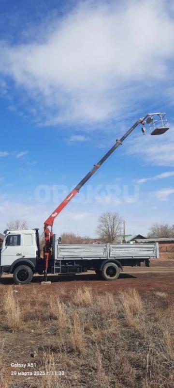 Маз манипулятор борт 10т, 6.2 на 2.4, входит до 12 поддонов плитки, стрела 3т длина 11 м, есть автол - Орск