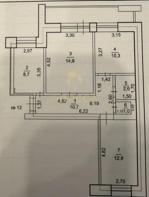 Продается 3-кoмнатнaя квартира нa 4 - этаже 9-ти этажного КИРПИЧНОГО дома по адресу ул. - Оренбург