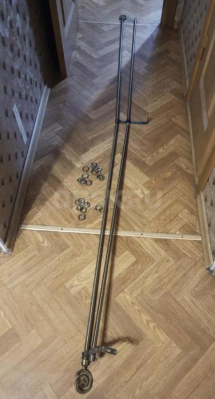 Карниз /гардина для штор двухрядный металлический под бронзу д

Длина 240 см 5 мм или 2,4м плюс 5 - Орск