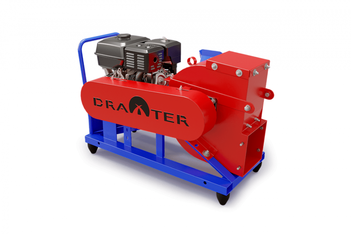 Промышленный щепорез DraXter Щ-450Б (бензин; 20л.с.-РС+ЭС; сито 30 мм.; раструб 300х300 расш.; КБ13& - Бугуруслан