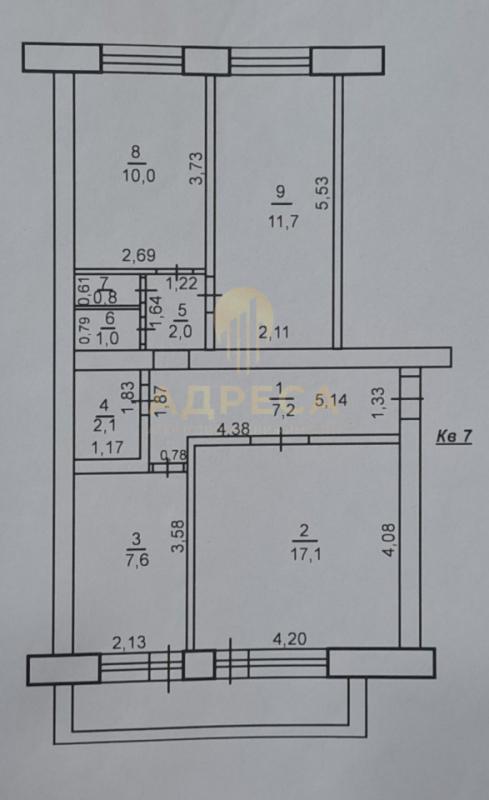 Продаётся тёплая просторная 3-комнатная квартира общей площадью 60 кв. - Оренбург