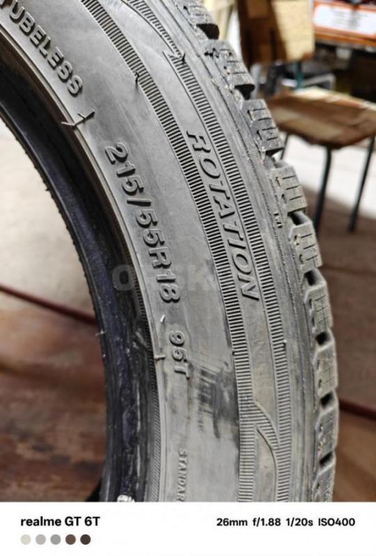 Зима ROADX 215/55/R18 один сезон, состояние отличное, все щипы на месте - Орск