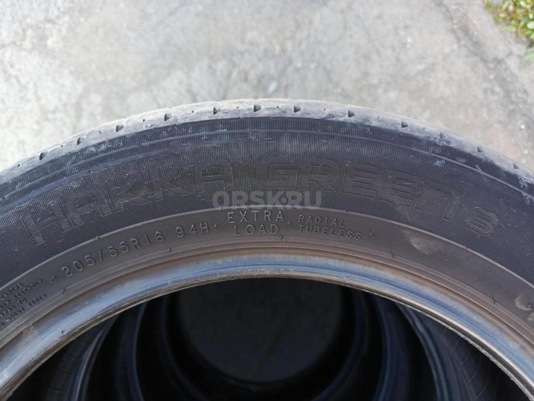 Продам комплект б/у летних шин 205/55/R16 Nokian Hakka Green 3. - Орск